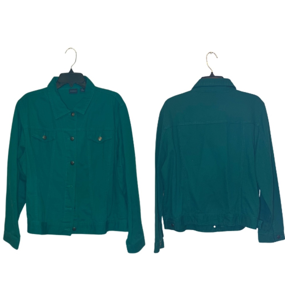 Westbound Green Denim Jacket